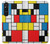 W3814 Piet Mondrian Line Art Composition Case Cover Custodia e Flip Case per Sony Xperia 1 V