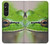 W3845 Green frog Case Cover Custodia e Flip Case per Sony Xperia 1 V
