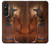 W3919 Egyptian Queen Cleopatra Anubis Case Cover Custodia e Flip Case per Sony Xperia 1 V
