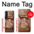 W3940 Leather Mad Face Graphic Paint Case Cover Custodia e Flip Case per Sony Xperia 1 V