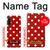 W2951 Red Polka Dots Case Cover Custodia e Flip Case per Sony Xperia 10 V