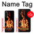 W3379 Fire Frame Case Cover Custodia e Flip Case per Sony Xperia 10 V