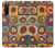 W3409 Squares Concentric Circles Case Cover Custodia e Flip Case per Sony Xperia 10 V