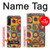 W3409 Squares Concentric Circles Case Cover Custodia e Flip Case per Sony Xperia 10 V