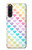 W3499 Colorful Heart Pattern Case Cover Custodia e Flip Case per Sony Xperia 10 V
