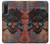 W3895 Pirate Skull Metal Case Cover Custodia e Flip Case per Sony Xperia 10 V