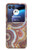 W3034 Colored Marble Texture Printed Case Cover Custodia e Flip Case per Motorola Razr 40 Ultra