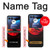 W3328 Crow Red Moon Case Cover Custodia e Flip Case per Motorola Razr 40 Ultra
