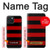 W2638 Black and Red Striped Case Cover Custodia e Flip Case per iPhone 15 W2638 Black and Red Striped Case Cover Custodia e Flip Case per iPhone 15