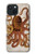 W2801 Vintage Octopus Case Cover Custodia e Flip Case per iPhone 15