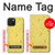 W2913 Cheese Texture Case Cover Custodia e Flip Case per iPhone 15