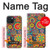 W3272 Colorful Pattern Case Cover Custodia e Flip Case per iPhone 15