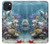 W0227 Aquarium Case Cover Custodia e Flip Case per iPhone 15 Plus