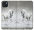 W0932 White Horse Case Cover Custodia e Flip Case per iPhone 15 Plus