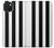 W2297 Black and White Vertical Stripes Case Cover Custodia e Flip Case per iPhone 15 Plus