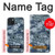 W2346 Navy Camo Camouflage Graphic Case Cover Custodia e Flip Case per iPhone 15 Plus