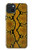 W3365 Yellow Python Skin Graphic Print Case Cover Custodia e Flip Case per iPhone 15 Plus