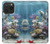 W0227 Aquarium Case Cover Custodia e Flip Case per iPhone 15 Pro