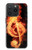 W0493 Music Note Burn Case Cover Custodia e Flip Case per iPhone 15 Pro