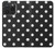 W2299 Black Polka Dots Case Cover Custodia e Flip Case per iPhone 15 Pro