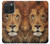 W2870 Lion King of Beasts Case Cover Custodia e Flip Case per iPhone 15 Pro