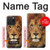 W2870 Lion King of Beasts Case Cover Custodia e Flip Case per iPhone 15 Pro