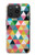 W3049 Triangles Vibrant Colors Case Cover Custodia e Flip Case per iPhone 15 Pro