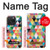 W3049 Triangles Vibrant Colors Case Cover Custodia e Flip Case per iPhone 15 Pro