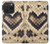 W3417 Diamond Rattle Snake Graphic Print Case Cover Custodia e Flip Case per iPhone 15 Pro