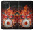 W1431 Skull Drum Fire Rock Case Cover Custodia e Flip Case per iPhone 15 Pro Max
