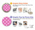 W2358 Pink Polka Dots Case Cover Custodia e Flip Case per iPhone 15 Pro Max