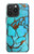 W2685 Aqua Turquoise Gemstone Graphic Printed Case Cover Custodia e Flip Case per iPhone 15 Pro Max