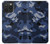 W2959 Navy Blue Camo Camouflage Case Cover Custodia e Flip Case per iPhone 15 Pro Max