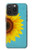 W3039 Vintage Sunflower Blue Case Cover Custodia e Flip Case per iPhone 15 Pro Max