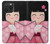 W3042 Japan Girl Hina Doll Kimono Sakura Case Cover Custodia e Flip Case per iPhone 15 Pro Max