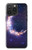 W3324 Crescent Moon Galaxy Case Cover Custodia e Flip Case per iPhone 15 Pro Max