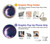 W3324 Crescent Moon Galaxy Case Cover Custodia e Flip Case per iPhone 15 Pro Max