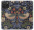 W3791 William Morris Strawberry Thief Fabric Case Cover Custodia e Flip Case per iPhone 15 Pro Max