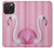 W3805 Flamingo Pink Pastel Case Cover Custodia e Flip Case per iPhone 15 Pro Max