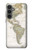 W0604 World Map Case Cover Custodia e Flip Case per Samsung Galaxy S23 FE