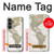 W0604 World Map Case Cover Custodia e Flip Case per Samsung Galaxy S23 FE