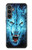 W0752 Blue Fire Grim Wolf Case Cover Custodia e Flip Case per Samsung Galaxy S23 FE