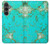 W2377 Turquoise Gemstone Texture Graphic Printed Case Cover Custodia e Flip Case per Samsung Galaxy S23 FE