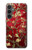 W2414 Red Blossoming Almond Tree Van Gogh Case Cover Custodia e Flip Case per Samsung Galaxy S23 FE