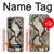 W2703 Snake Skin Texture Graphic Printed Case Cover Custodia e Flip Case per Samsung Galaxy S23 FE