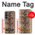 W2875 Rattle Snake Skin Graphic Printed Case Cover Custodia e Flip Case per Samsung Galaxy S23 FE