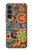 W3272 Colorful Pattern Case Cover Custodia e Flip Case per Samsung Galaxy S23 FE