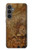 W3456 Vintage Paper Clock Steampunk Case Cover Custodia e Flip Case per Samsung Galaxy S23 FE