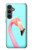 W3708 Pink Flamingo Case Cover Custodia e Flip Case per Samsung Galaxy S23 FE