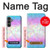 W3747 Trans Flag Polygon Case Cover Custodia e Flip Case per Samsung Galaxy S23 FE